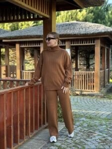 Taba triko takım balıkçı yaka