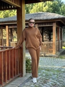 Taba triko takım balıkçı yaka