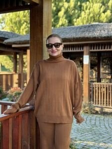 Taba triko takım balıkçı yaka