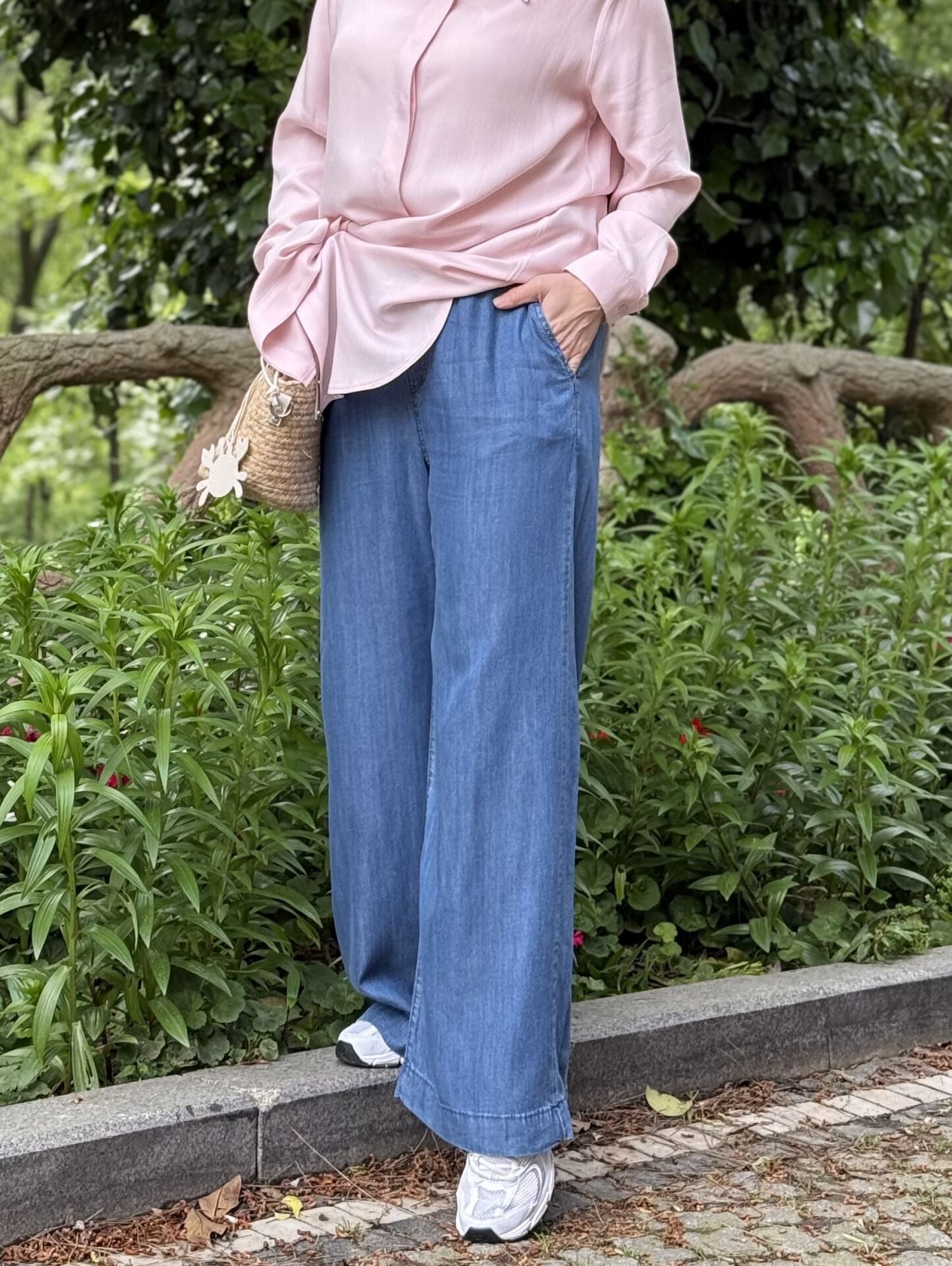 A.akay Luna tensel Denim pantolon Mavi