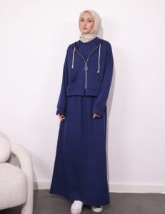 Kanguru cep Oysho Elbise 2 li takım Lacivert