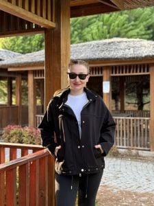 Kapüşonlu sweat detaylı Z.R Orijinal MONT siyah