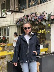 Kapüşonlu sweat detaylı Z.R Orijinal MONT Lacivert