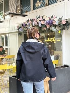 Kapüşonlu sweat detaylı Z.R Orijinal MONT Lacivert