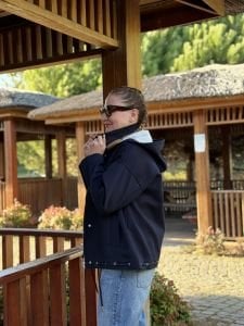 Kapüşonlu sweat detaylı Z.R Orijinal MONT Lacivert