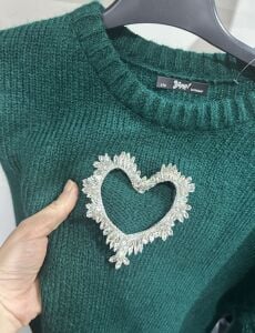 Kalp Yumoş kazak zümrüt