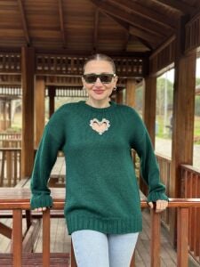 Kalp Yumoş kazak zümrüt