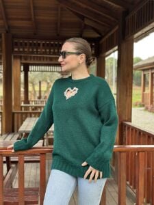 Kalp Yumoş kazak zümrüt