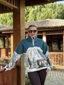 Tasarım Courchevel kış polar