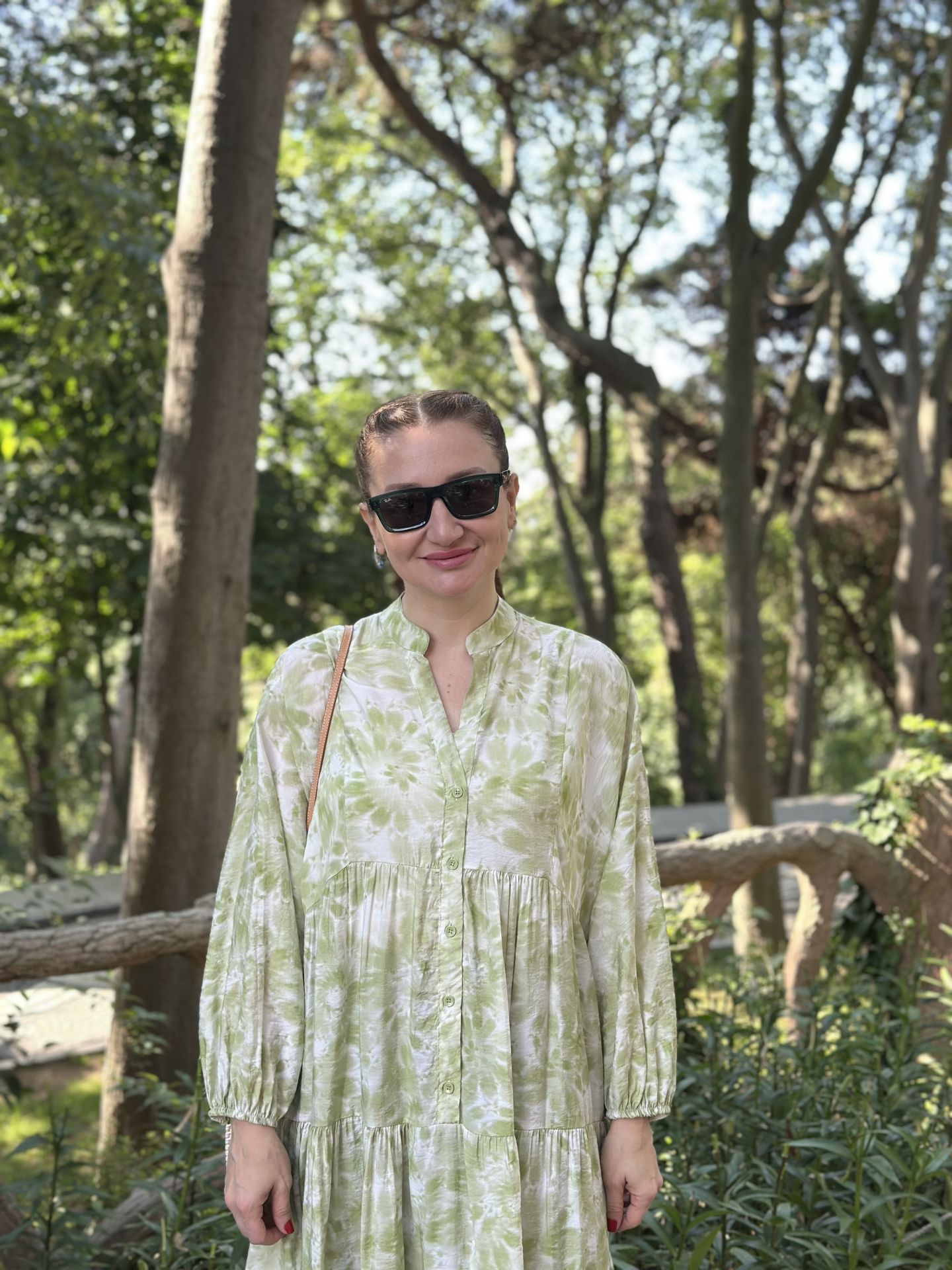 Gülce modal katleya elbise yeşil