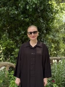 Çilek Pamuk tensel elbise siyah