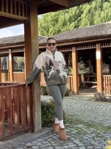 İçi polar Haki tayt