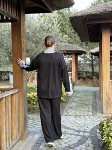 Siyah Gömlek yakalı Modal takım