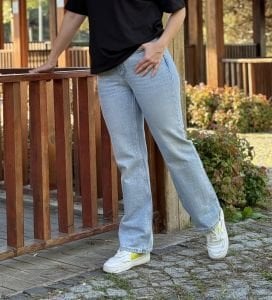 Taş İşlemeli Orjinal mng MAVİ kot pantolon