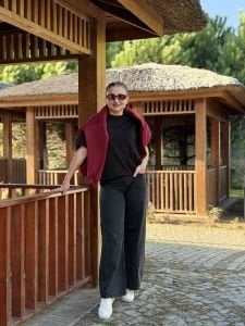 Taş İşlemeli Orjinal River kot pantolon siyah