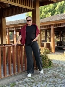 Taş İşlemeli Orjinal River kot pantolon siyah