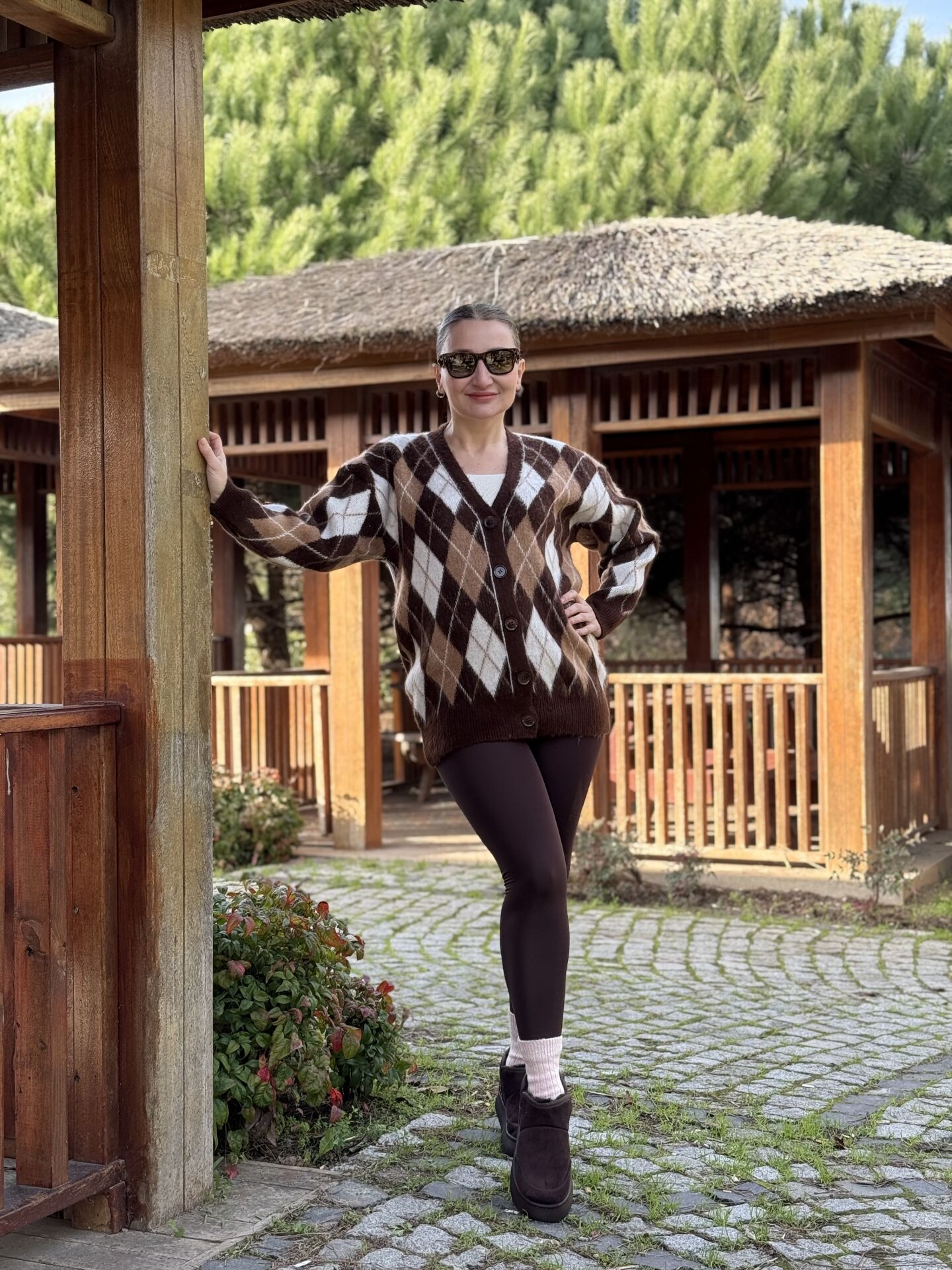 İçi polar kahve tayt