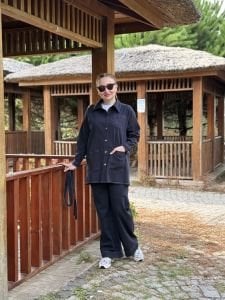 Likralı lacivert 3 cepli Ceket pantolon kot takım