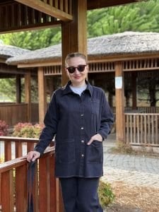 Likralı lacivert 3 cepli Ceket pantolon kot takım