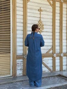 A.akay Denim tensel takım mavi