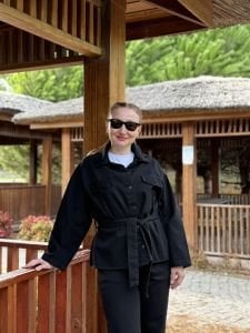 Siyah kuşaklı Ceket pantolon Kot Takım