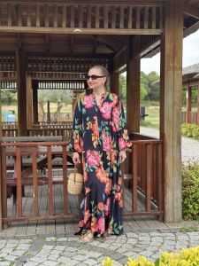 Summer viskon katleya siyah