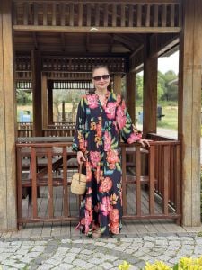 Summer viskon katleya siyah