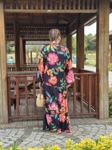 Summer viskon katleya siyah