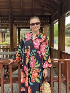 Summer viskon katleya siyah