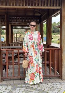 Summer viskon katleya krem