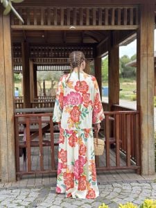 Summer viskon katleya krem