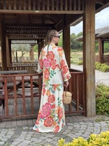 Summer viskon katleya krem