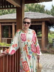 Summer viskon katleya krem