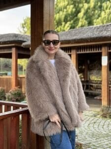 Premium İthal Parıltı Kürk Vizon