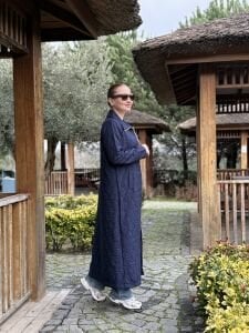 A.Akay Tam Fermuarlı Kapitone trenç Laci