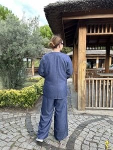 Kruvaze tensel kot takım Koyu mavi