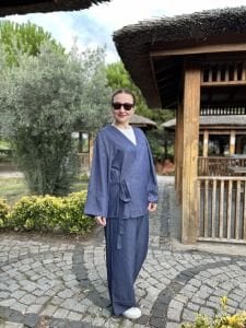 Kruvaze tensel kot takım Koyu mavi