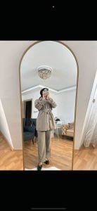 Biyeli tam fermuarlı Takım Taş