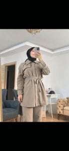 Biyeli tam fermuarlı Takım Taş