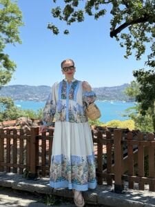 Miami pamuk tensel elbise mavi
