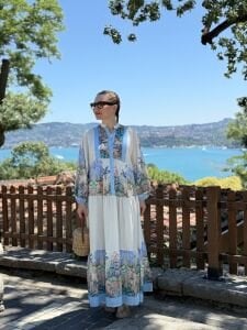 Miami pamuk tensel elbise mavi