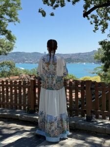 Miami pamuk tensel elbise mavi