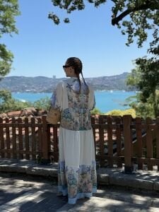 Miami pamuk tensel elbise mavi
