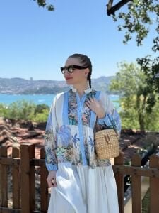 Miami pamuk tensel elbise mavi