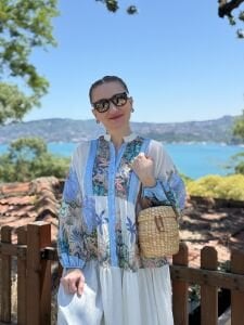 Miami pamuk tensel elbise mavi