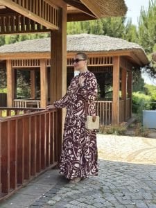 Cesika Viskon katleya elbise