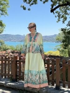 Miami pamuk tensel elbise sarı