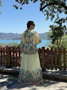 Miami pamuk tensel elbise sarı