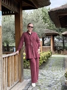 A.akay Cep File takım Bordo(6014)