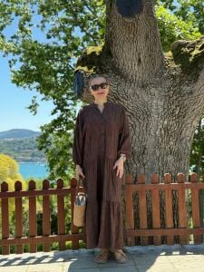 Polo Brode Patlı tensel elbise Kahve